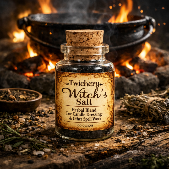 Witch’s Salt (Black Salt) – Traditional Hoodoo Protection Salt for Warding, Banishing & Cleansing