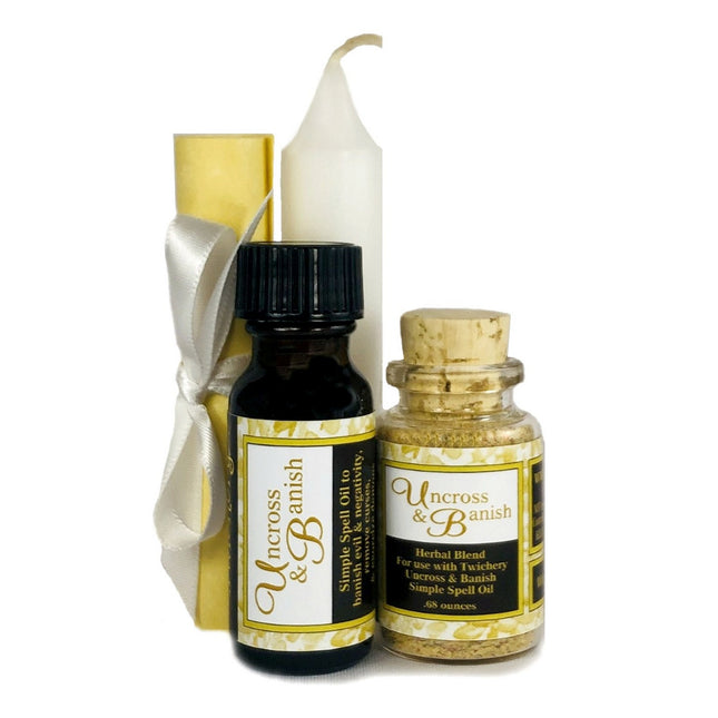 Kit de hechizos simples para desterrar y desterrar, con instrucciones sencillas, completo y fácil