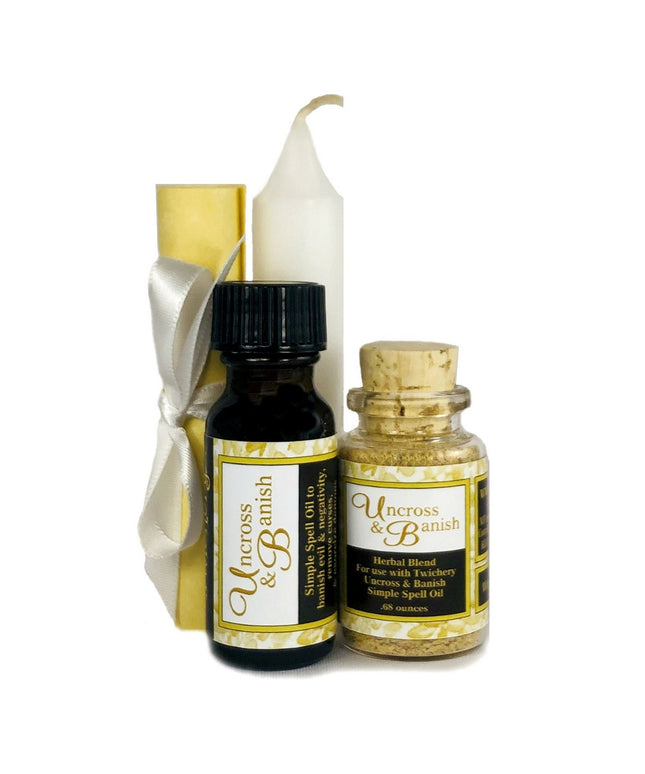 Uncross & Banish Simple Spell Kit--With Simple Instructions--Complete and Easy