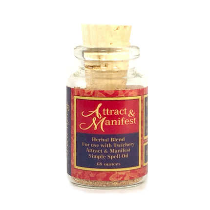 Twichery Attract & Manifest Herbal Blend if for attracting objects you desire, money, love. All-purpose drawing. Conjure, Hoodoo, Voodoo, Wicca, Pagan, Candle Dressing, Santeria, Aceite espiritual