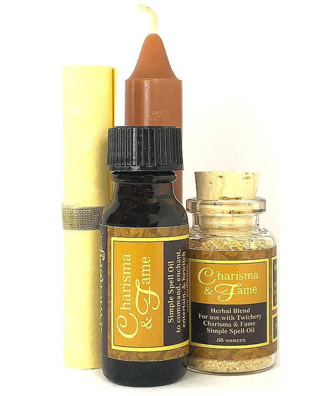 Charisma & Fame Simple Spell Kit - Twichery - Prestige, Power, Fame, Notoriety, Attract Attention in your field, Hoodoo Voodoo Wicca Pagan - Witchcraft Made Simple