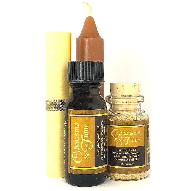 Charisma & Fame Simple Spell Kit - Twichery - Prestige, Power, Fame, Notoriety, Attract Attention in your field, Hoodoo Voodoo Wicca Pagan - Witchcraft Made Simple
