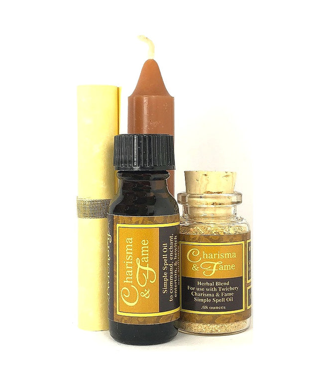 Charisma & Fame Simple Spell Kit - Twichery - Prestige, Power, Fame, Notoriety, Attract Attention in your field, Hoodoo Voodoo Wicca Pagan - Witchcraft Made Simple