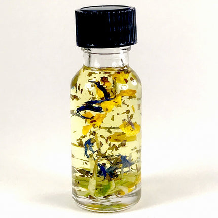 Focus & Inspiration Oil from Twichery, 1/2 Oz Hoodoo, Wicca, Pagan, Santeria, Blend for clearing away negativity, mental blocks.