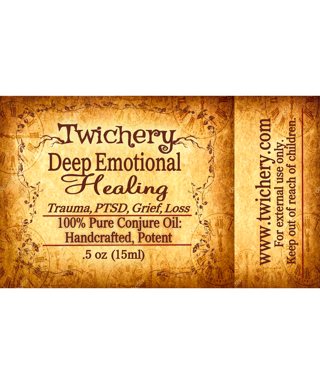 Twichery Deep Emotional Healing Oil is formulated  specifically for dealing with deep-seated childhood traumas. For ADULTS ONLY!