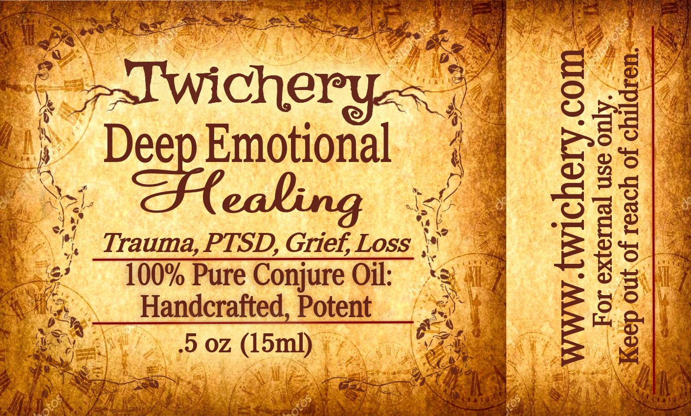 Twichery Deep Emotional Healing Oil is formulated  specifically for dealing with deep-seated childhood traumas. For ADULTS ONLY!