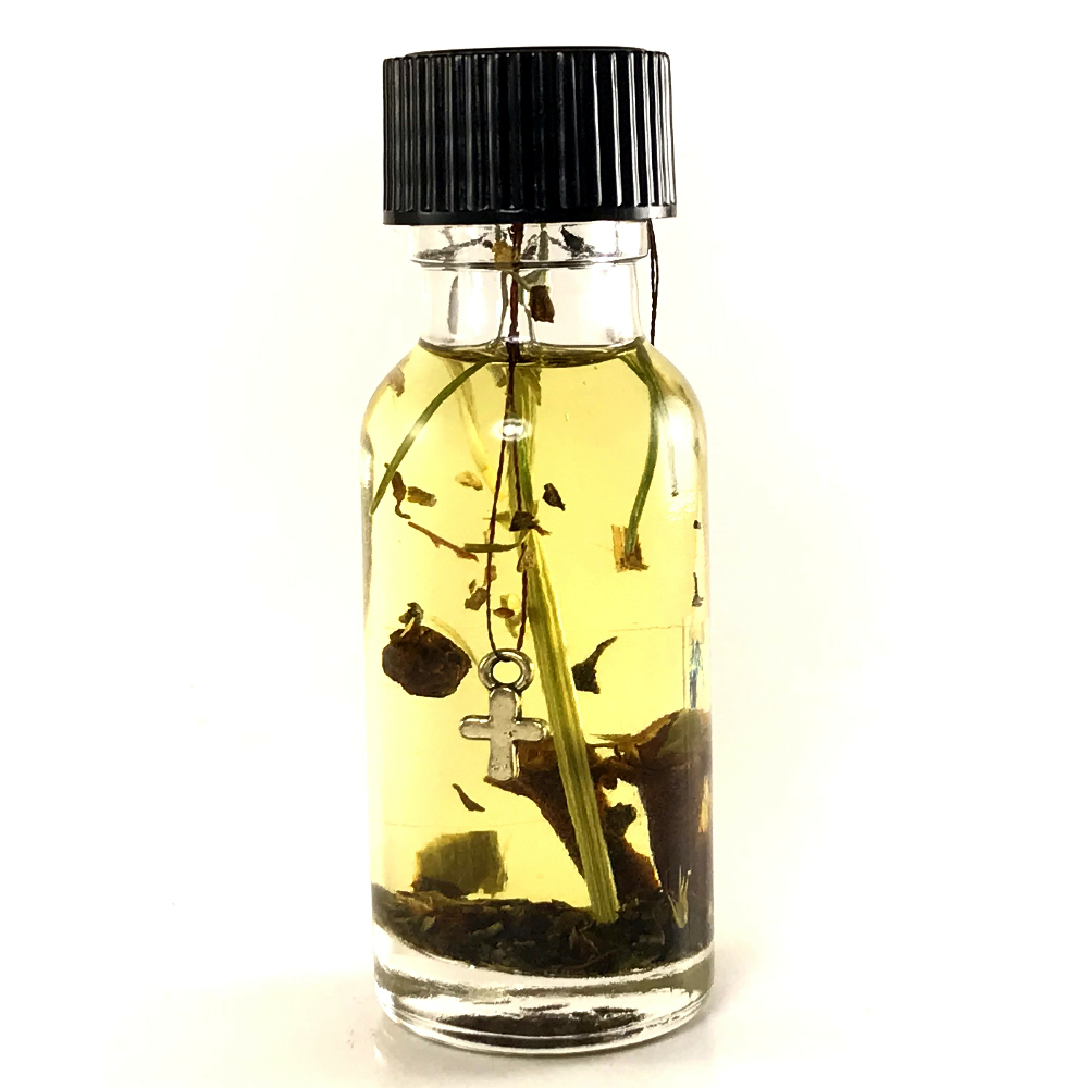 Exorcism Oil, Twichery, Botanica, exorcised water, holy water, Amorth, Magickal Blend, Art, barefoot, mojo, lucky
