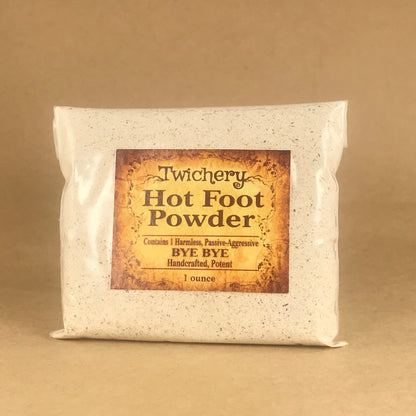 Twichery Hot Foot Powder is for harmlessly getting rid of people you want out of your life. Hoodoo Voodoo Twichery Witchcraft