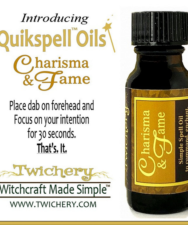 Twichery Charisma & Fame Quikspell Oil is for achieving the life you have always dreamed of. Hoodoo voodoo wicca Pagan, Witchcraft Made Simple