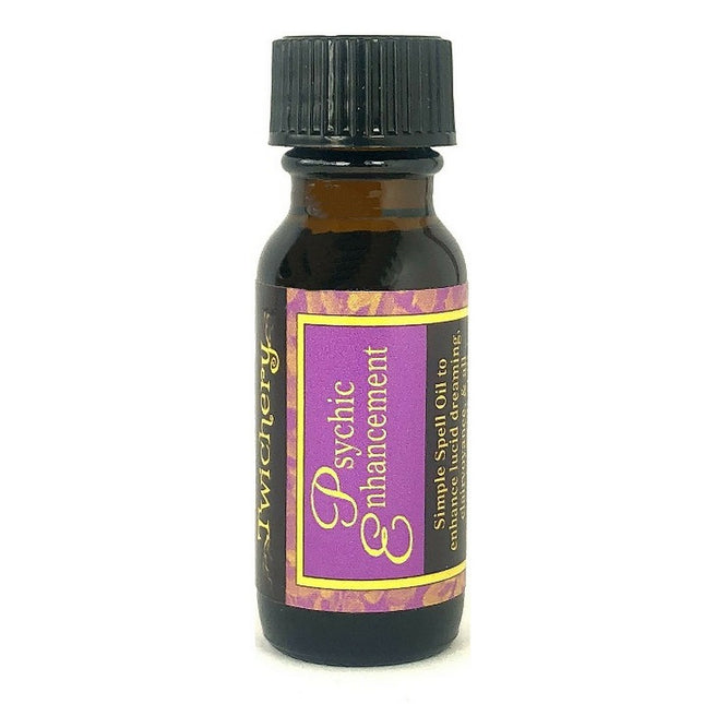 Twichery Psychic Enhancement Quikspell Oil is for opening your third eye and awakening all your spiritual abilities. Vision. Clairvoyance. Divination. Hoodoo voodoo wicca pagan. Twichery is Witchcraft Made Simple!