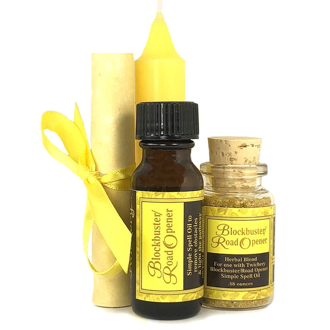 Twichery Blockbuster/Road Opener Simple Spell Kit, Hoodoo Voodoo, Wicca, Pagan, Witchcraft Made Simple