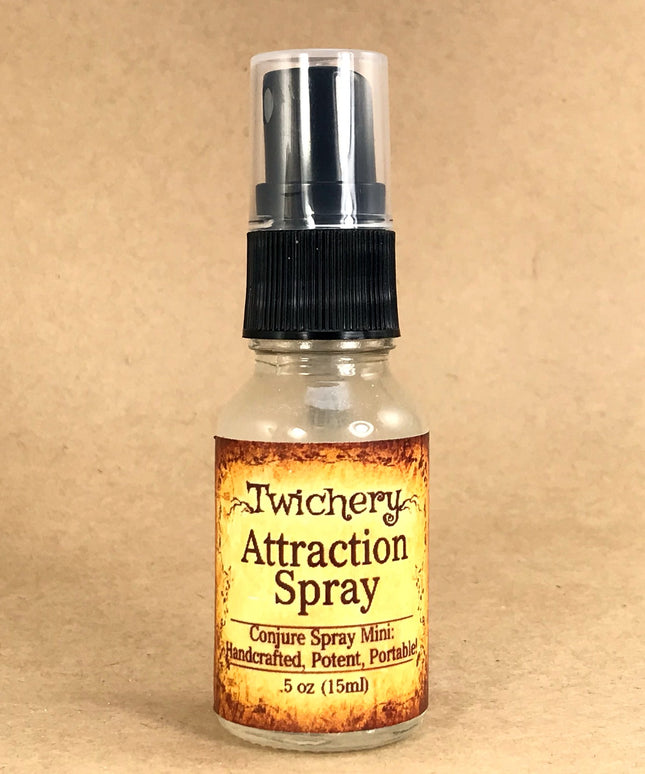 Twichery Attraction Spray .5 ounce: Purse-size! Attract new love, luck, money, new opportunities, Hoodoo, Voodoo, Traditional Witchcraft, Pagan