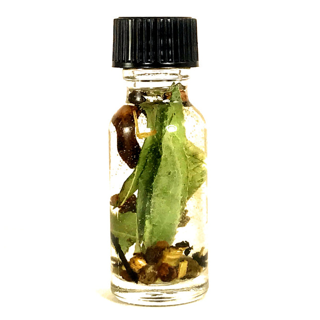 .5 ounce bottle of Twichery Domination Oil with herbs and essential oils for exerting authority.