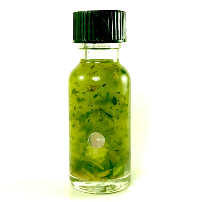 .5 ounce Twichery Reversing Oil, with mirrors, nettle leaf, and other herbs for returning spells back.
